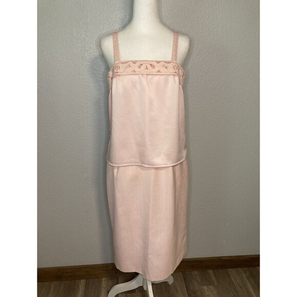 Vintage 90s Kasper ASL Skirt Suit Size 10 Pink 3 Piece Camisole Skirt Jacket - Picture 2 of 15